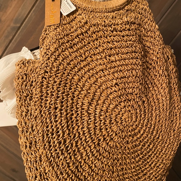 NWT Straw Tote - Large - Picture 2 of 3